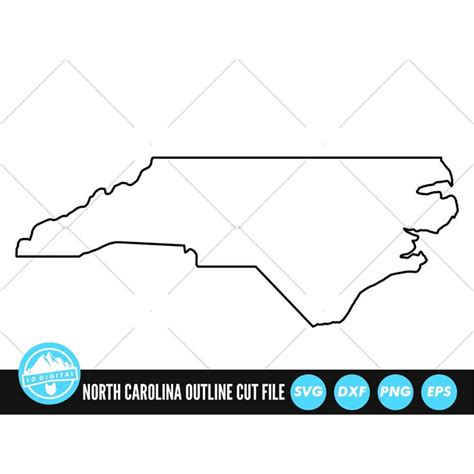 North Carolina Outline SVG Files | North Carolina Cut Files - Inspire ...