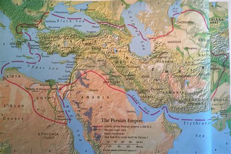 Biblical Map: The Persian Empire | World Events and the Bible