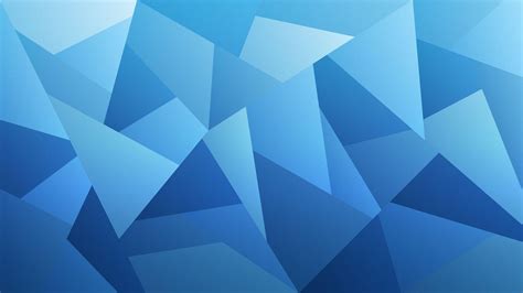 Blue Geometric Desktop Wallpaper