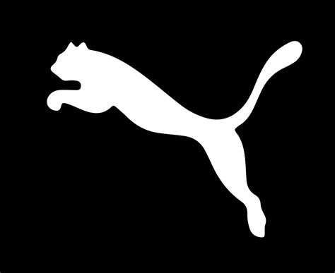 Puma Logo White Symbol Clothes Design Icon Abstract football Vector ...