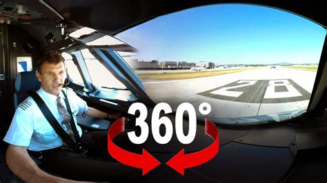 An Interactive 360° Video Gives a Look Inside the Cockpit of an Airbus A320 Jet During Takeoff ...