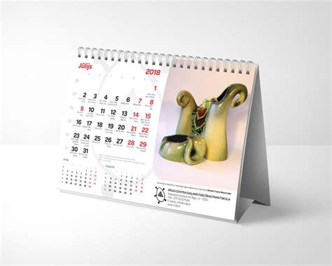 Desk calendar design