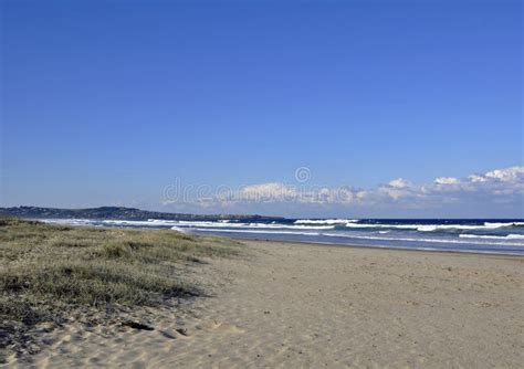 Seven Mile Beach stock image. Image of horizon, surf - 70135579