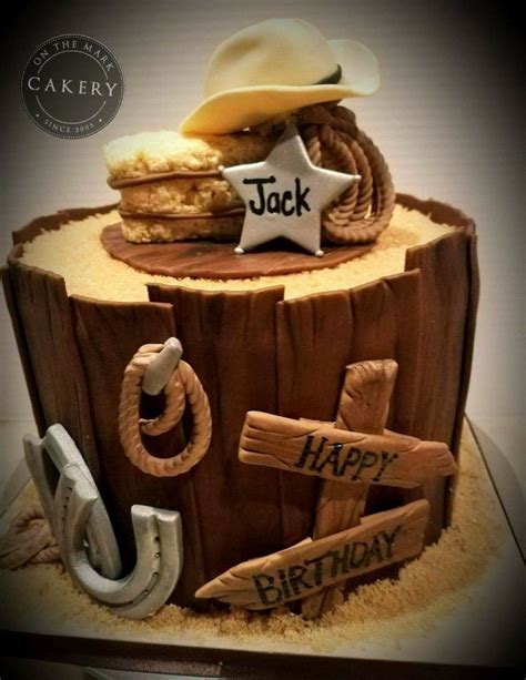 Western theme cake...a fun cake for any age!! | Cowboy birthday cakes ...