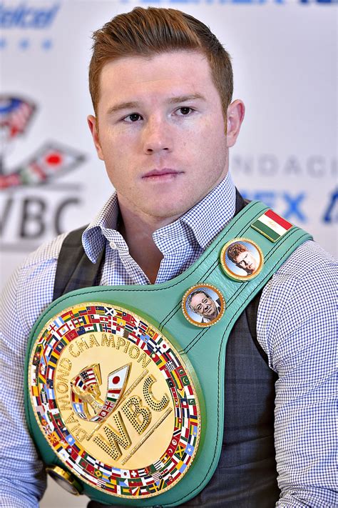 Canelo Alvarez presented with the WBC Middleweight World Title in Mexico City- Boxing News ...