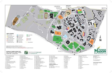 George Mason Campus Map - United States Map