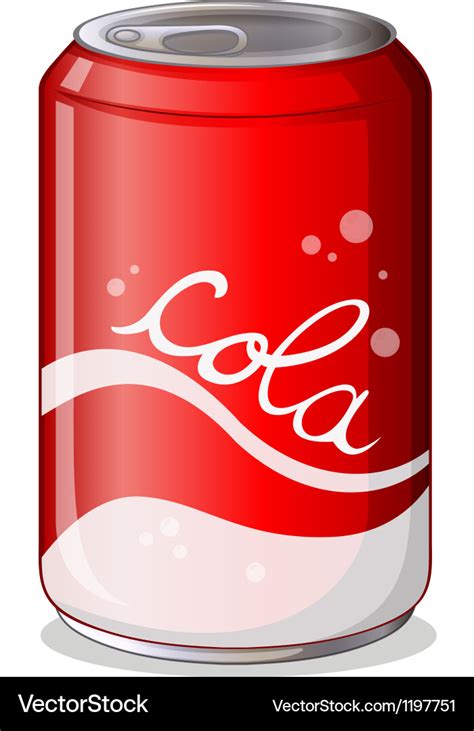 A can of cola Royalty Free Vector Image - VectorStock