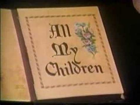 February 16, 1988 All My Children Opening Titles - YouTube