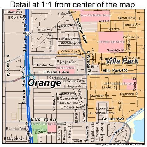 Orange California Street Map 0653980