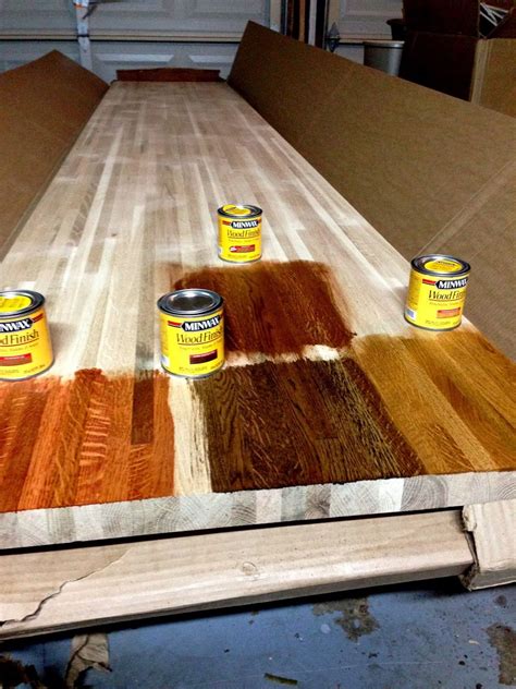 DIY Kitchen remodel - staining butcher block countertops | DIY & Crafts ...