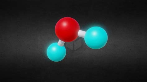 Water Molecule ball-and-stick model - Download Free 3D model by borkia [b3b508a] - Sketchfab