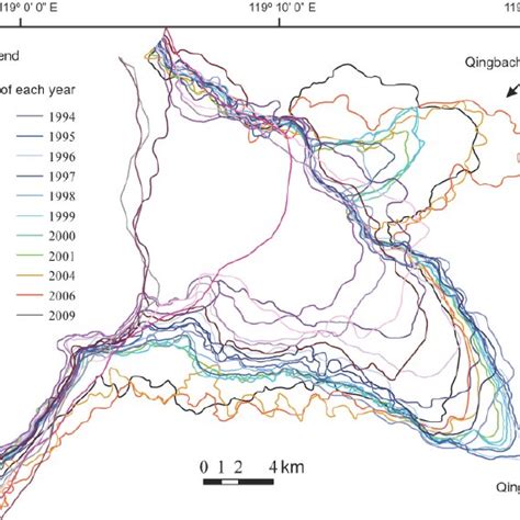 Location map of modern Yellow River Delta (a) , history changes of ...