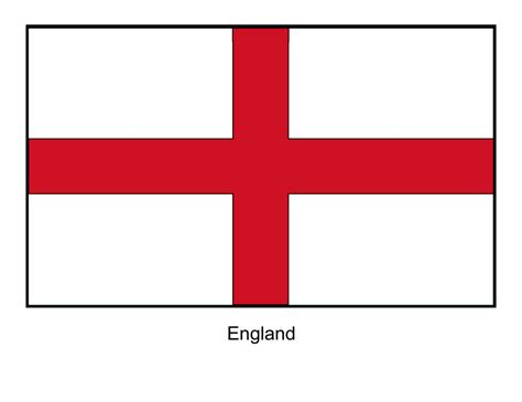 England Flag Template Download Printable PDF | Templateroller