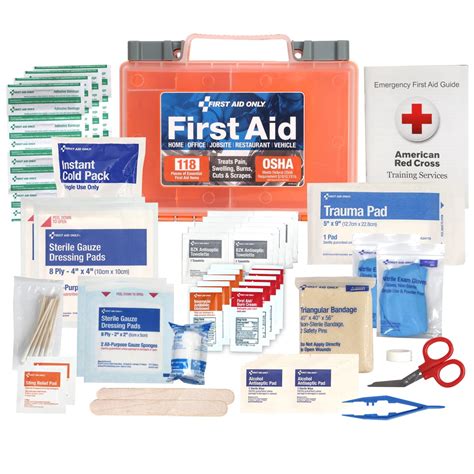 First Aid Only 118 Piece All-Purpose First Aid Kit, OSHA Compliant ...