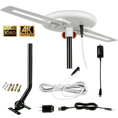 Five star Antenna Omnipro Indoor and Outdoor HD TV Antenna UHF VHF FM 40 Ft Cable and Mounting ...