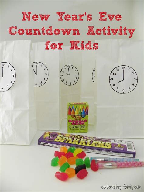 New Year's Eve Countdown Activity for Kids