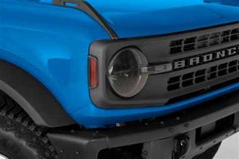 2021-2024 Ford Bronco, Headlight Cover Kit (Vehicles without LED Option), 4 Piece, Carbon Fiber ...