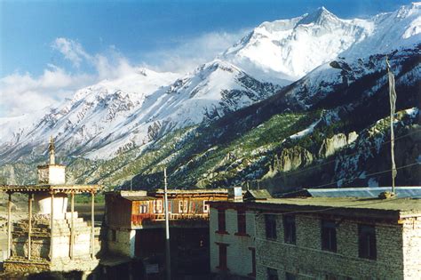 Beautiful Manang, where trekkers pause to acclimatise to the altitude - A Picture from Annapurna ...