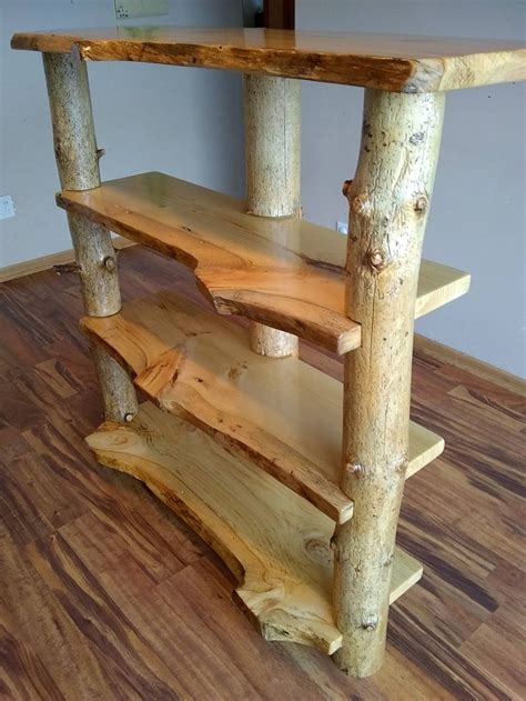 Live edge Rustic Shelves, Log Shelves, Hallway Shelves, Rustic pantry ...