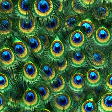 Premium AI Image | peacock feathers pattern