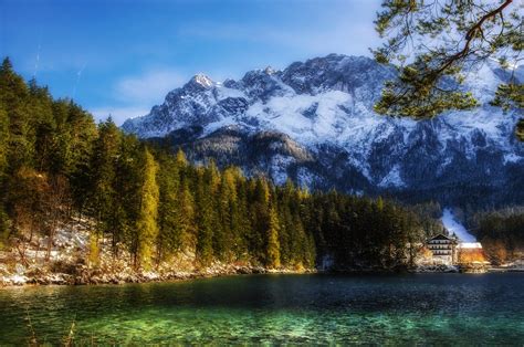 Eibsee im Winterherbst Foto & Bild | landschaft, jahreszeiten, berge ...