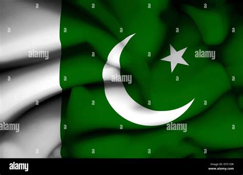 Pakistan waving flag Stock Photo - Alamy