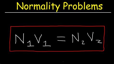 How To Calculate Normality - slideshare