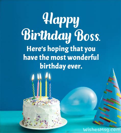 125 Best Happy Birthday Wishes For Boss - WishesMsg