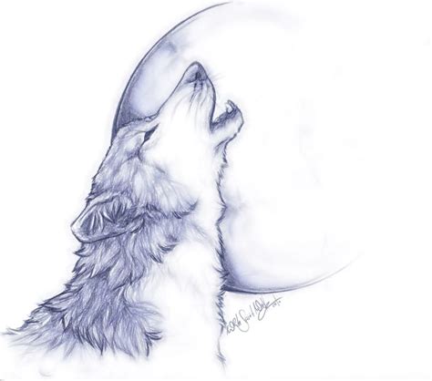 Wolf Howling At The Moon Drawing : Wolf Howling At The Moon Wallpaper ...