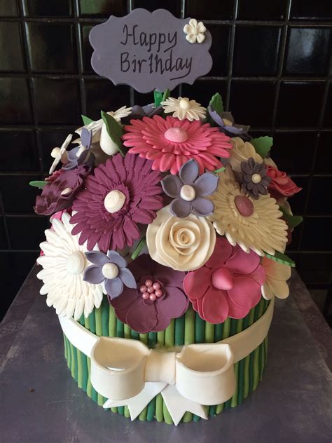 Flower bouquet cake | Cake inspiration, Cake, Birthday cake