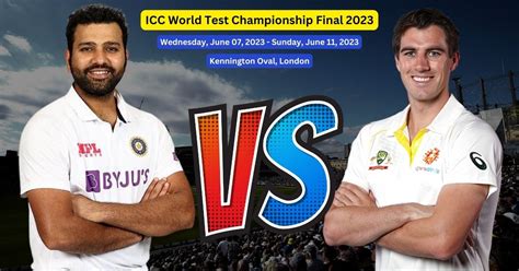 ICC World Test Championship Final 2023 Date, Venue, Squads, Tickets & Live Streaming