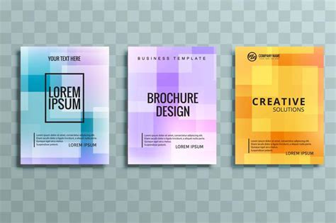 modern colorful business brochure set 244481 Vector Art at Vecteezy