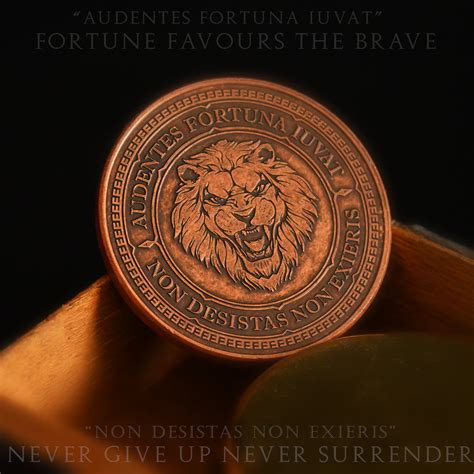 Audentes Fortuna Iuvat Coin – EDC Reminder Coins