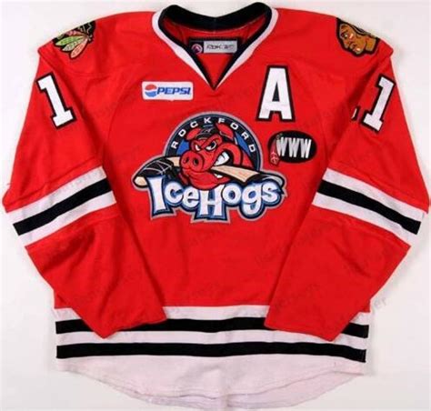 2020 Customize AHL Rockford IceHogs 29 Corey Crawford 11 Colin Fraser ...