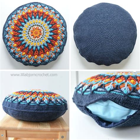 How to Make Round Pillow Form: In 4 Easy Steps | Crochet pillow cover, Crochet cushion cover ...