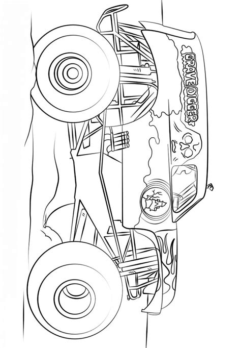 Grave Digger Coloring Pages