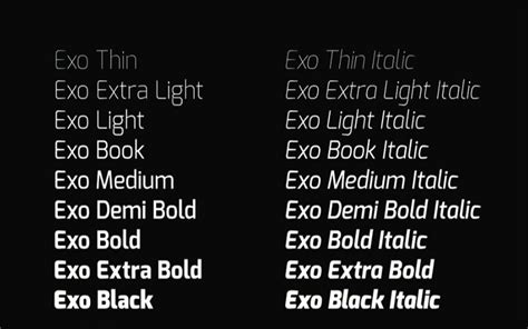 Exo Font Free Download