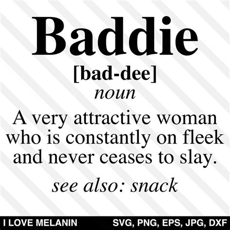 Baddie Definition SVG | Baddies, Definition quotes, How to make tshirts