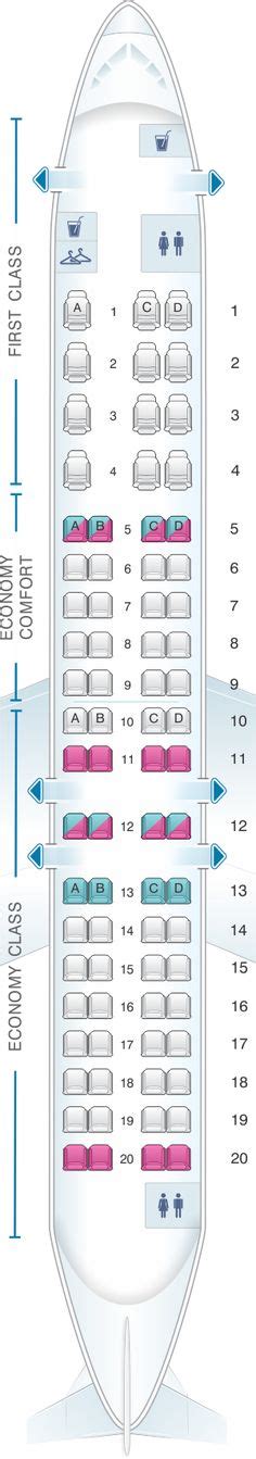 Seat Map Bombardier CRJ 900 | American airlines, Map, Best airplane