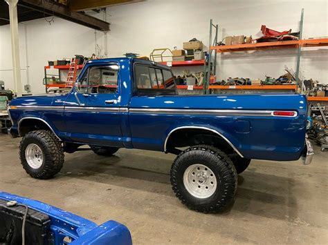 1977 Ford F-150 Ranger Midnight Blue 4x4 | Ford Daily Trucks