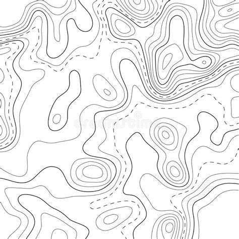 Contour Topographic Map. Geographic Grid Map Background. Vector ...