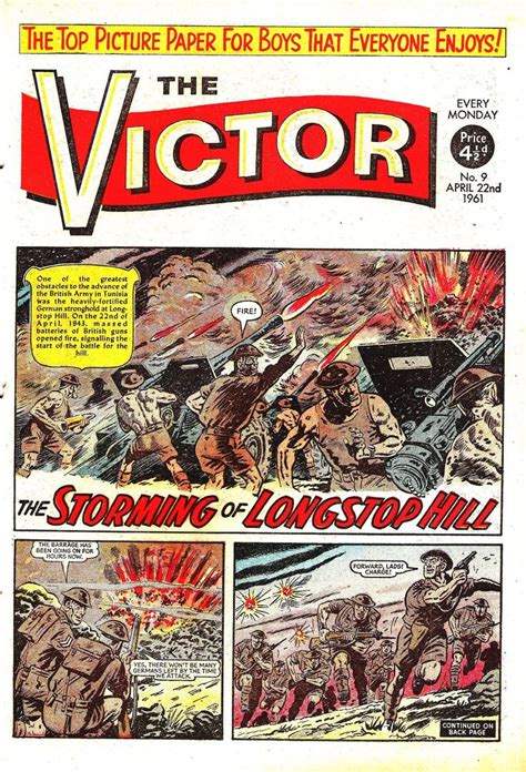 The Victor No.9 - 22nd April 1961 | Cover art, Comic art, Comic book cover