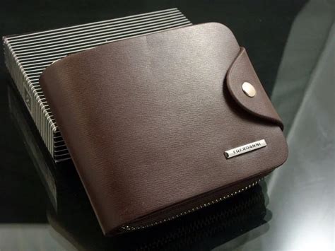 Luxury Men Wallets PU Leather ID Card Holder Billfold Zip Coin Purse business Wallet super ...