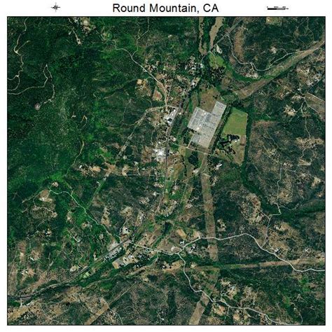 Aerial Photography Map of Round Mountain, CA California