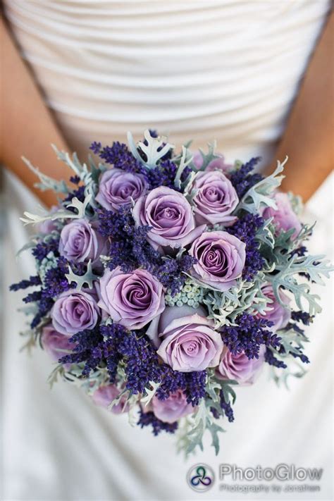 Simple Purple Wedding Bouquets