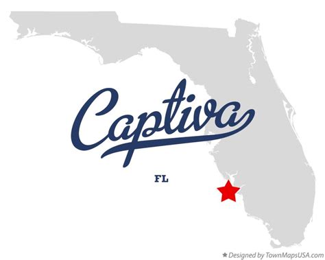 Map of Captiva, FL, Florida