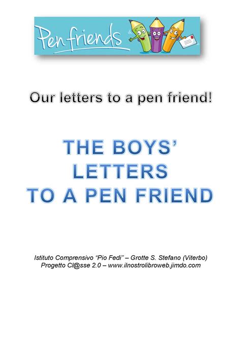 Calaméo - Dear pen friend...... - The boys' letters to a pen friend