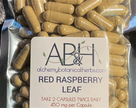 Red Raspberry Leaf Capsules 450 MG 100 CAPSULES Size 0 Capsule – miiriya