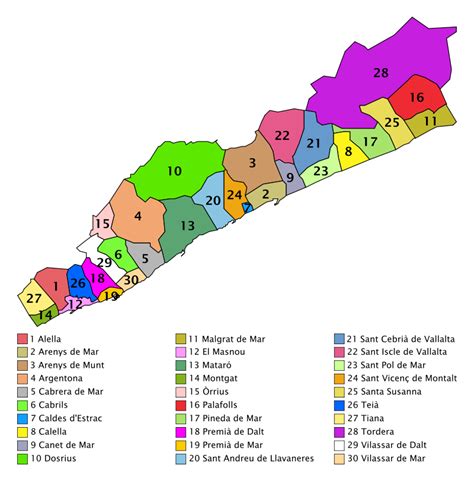 El mapa del Maresme muestra una comarca privilegiada – BestMaresme