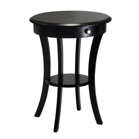 Shop Winsome Wood Black Wood Casual End Table at Lowes.com